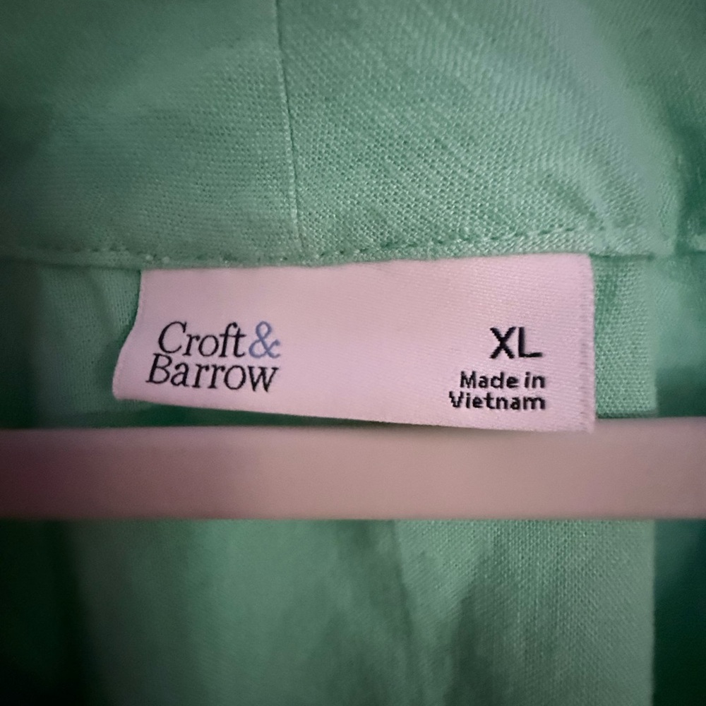 Croft & Barrow Mint Green Top XL